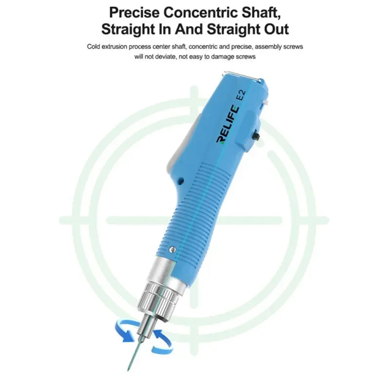 RELIFE E2 T01 Torque Electric Screwdriver  Adjustable Speed Forward and Reverse Rotation Disassembly Wireless Bolt Driver