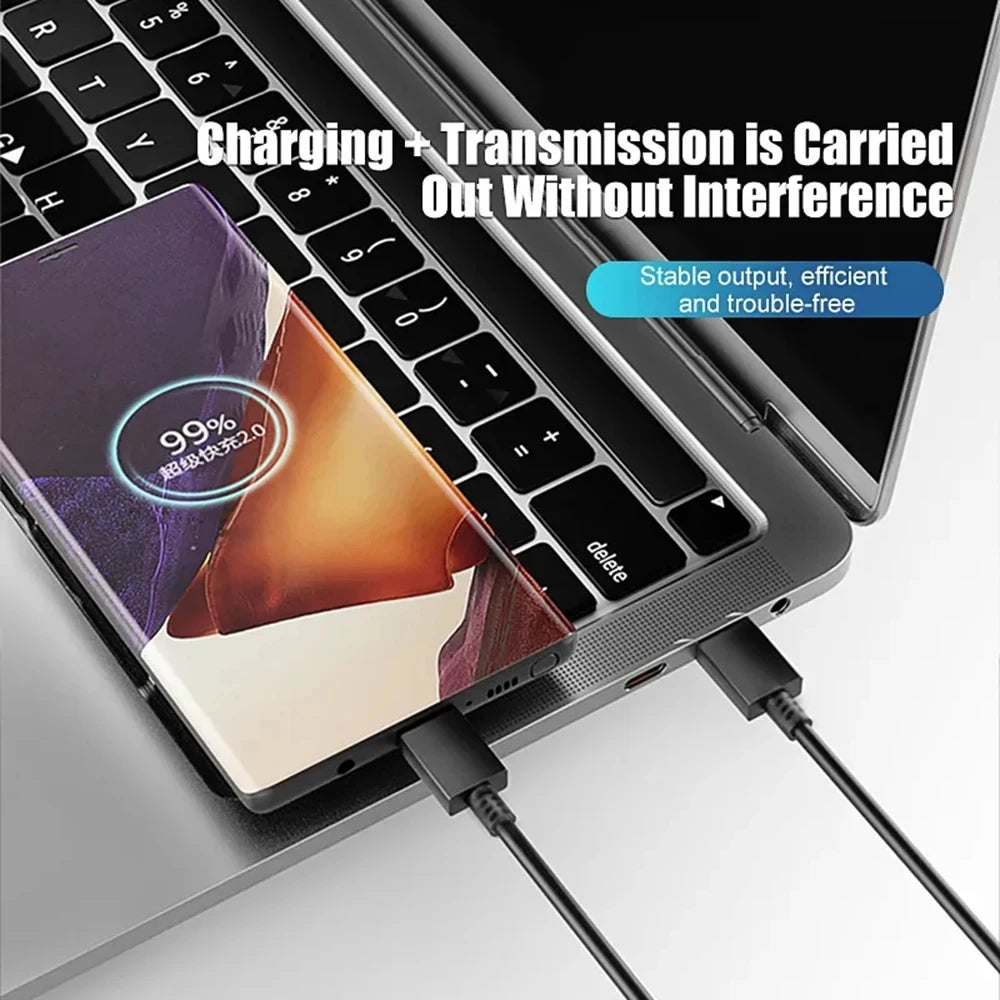 PD25/PD45W Super Fast USB-C Charger – Dual USB-C Cable Set for Samsung Phones