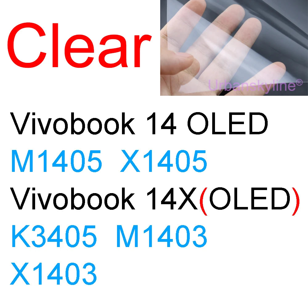 Screen Protector for ASUS Vivobook 14 Pro 14X OLED 15 15X 16 16X 17 17X 13 12 S Flip GO HD Clear Guard Matte Frosted Skin Film