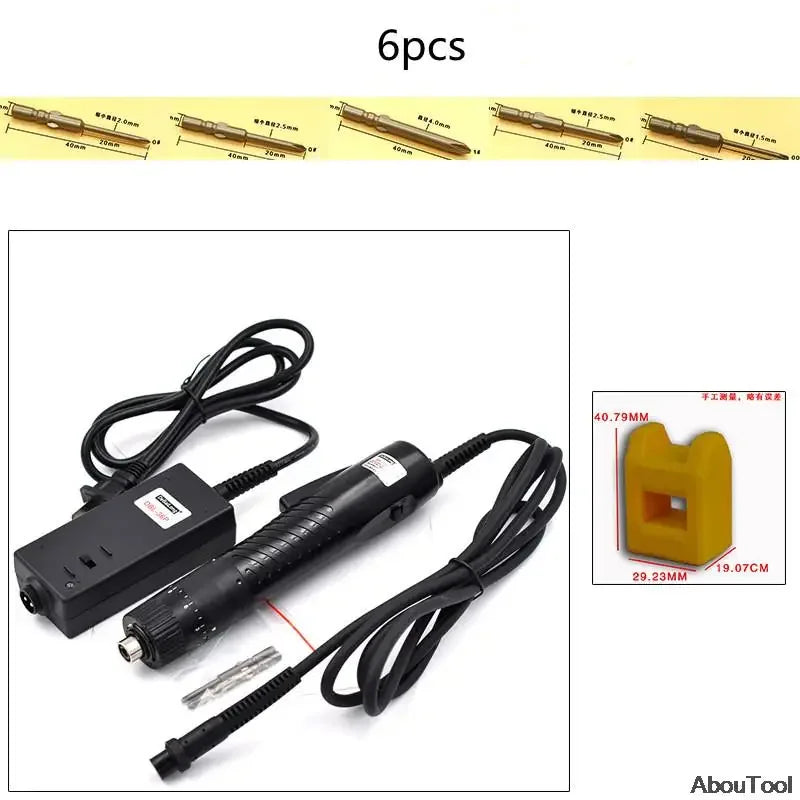 220V In-Line Electric Screwdriver – 801 Small Precision Screwdriver with Multi-Accessory Power Tool Kit