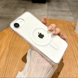 Acrylic Clear Magnetic Case For iPhone 16E 16 14 15 13 12 Mini 11 Pro XS Max XR 7 8 Plus For Magsafe Wireless Charge Hard