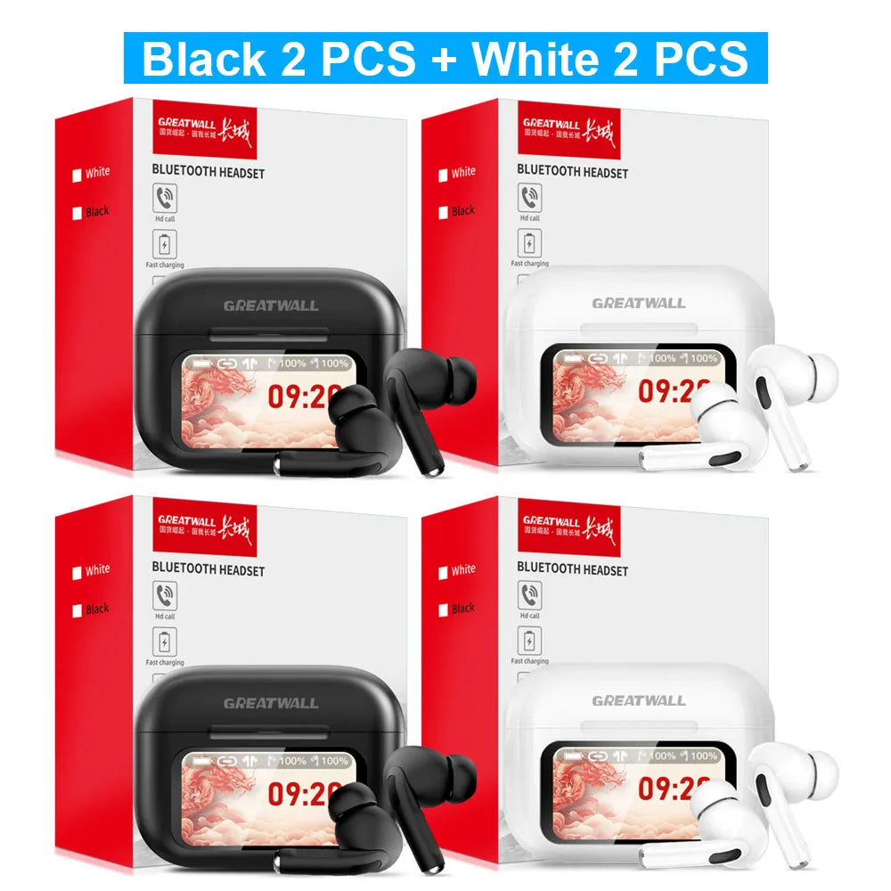 Original GREATWALL TWS Wireless Bluetooth Earphones HiFi HD Call Earbuds Music Headsets Touch Control With Built-In Microphone