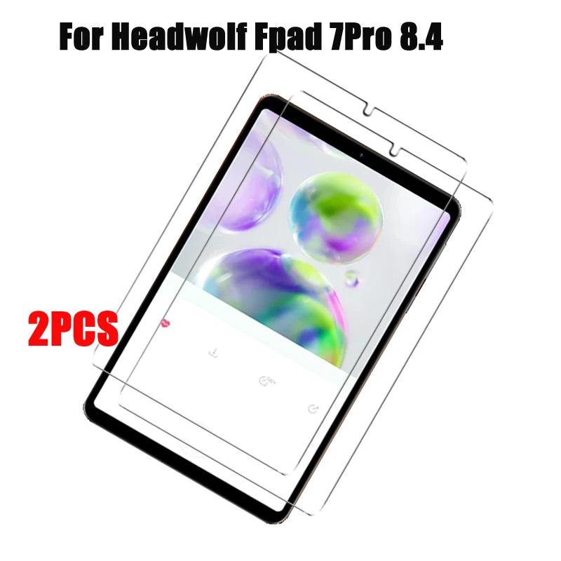 2PCS HD Tablet Tempered Glass Film For Headwolf Fpad 7 Pro 8.4inch 9H Screen Protector Films