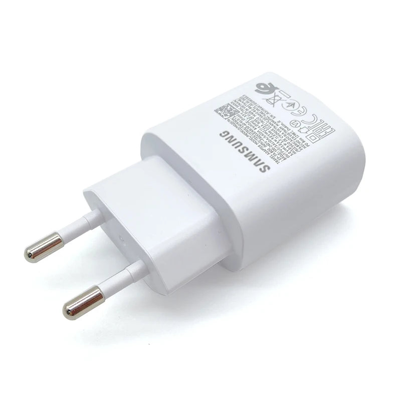 Samsung S23 USB Type C Super Fast Charger PD 25W Charge EU Power 1.8m Cable For Galaxy Note10 S22 S20 S24 Plus S21FE A54