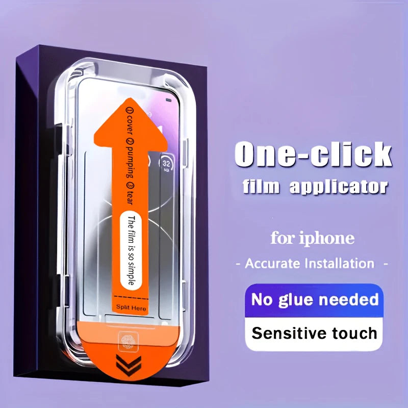 Tempered Glass Screen Protector For iPhone 16 15 14 13 12 11 17 Pro Max 16e Protective Film iPhone16 Pro Max XR X XS 7 8 16Plus