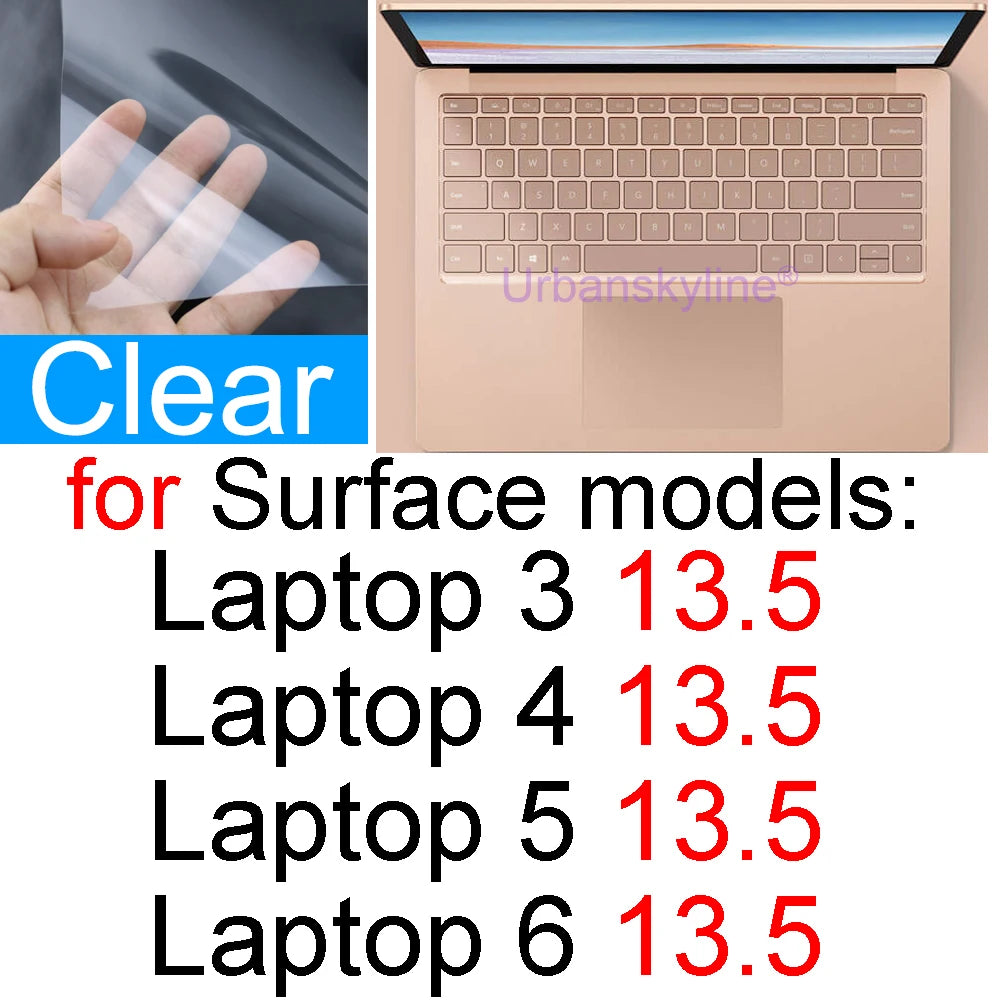 Screen Protector for Surface Pro 10 9 8 7 6 5 4 3 2 X for Microsoft Laptop 7 GO 3 Book 3 2 1 RT Film Clear Studio HD Skin Guard