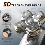 MAXGROOM 5D Electric Head Shaver – Magnetic Floating Blade, USB Rechargeable Waterproof Razor
