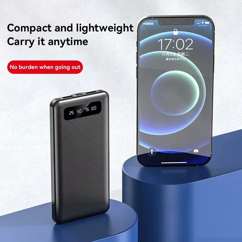 VIVO 200000mAh 120W Power Bank Super Fast Charging Battery High Capacity Digital Display For iPhone Samsung Huawei