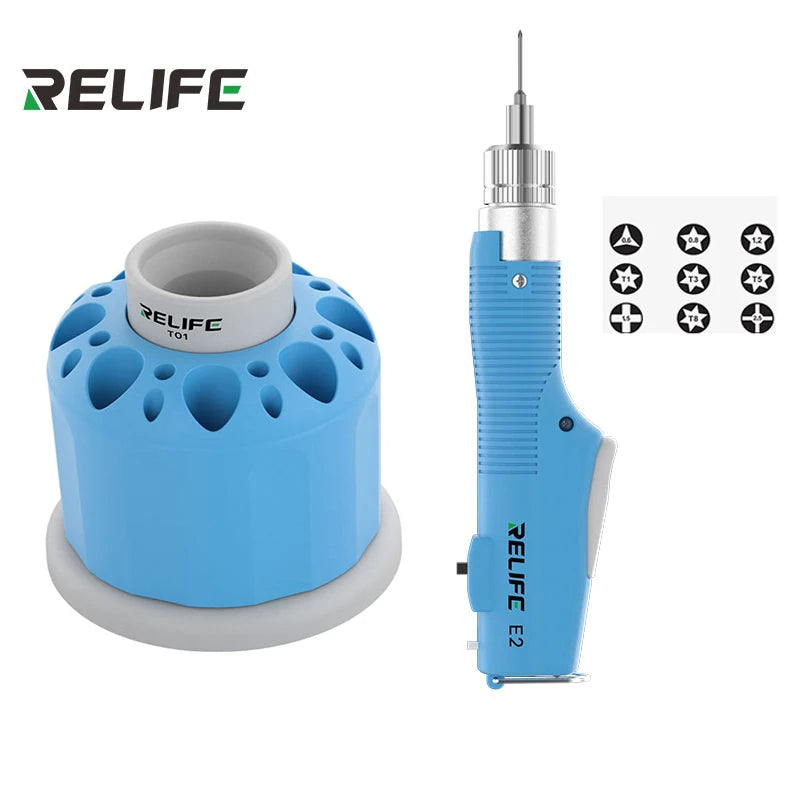 RELIFE E2 T01 Torque Electric Screwdriver  Adjustable Speed Forward and Reverse Rotation Disassembly Wireless Bolt Driver