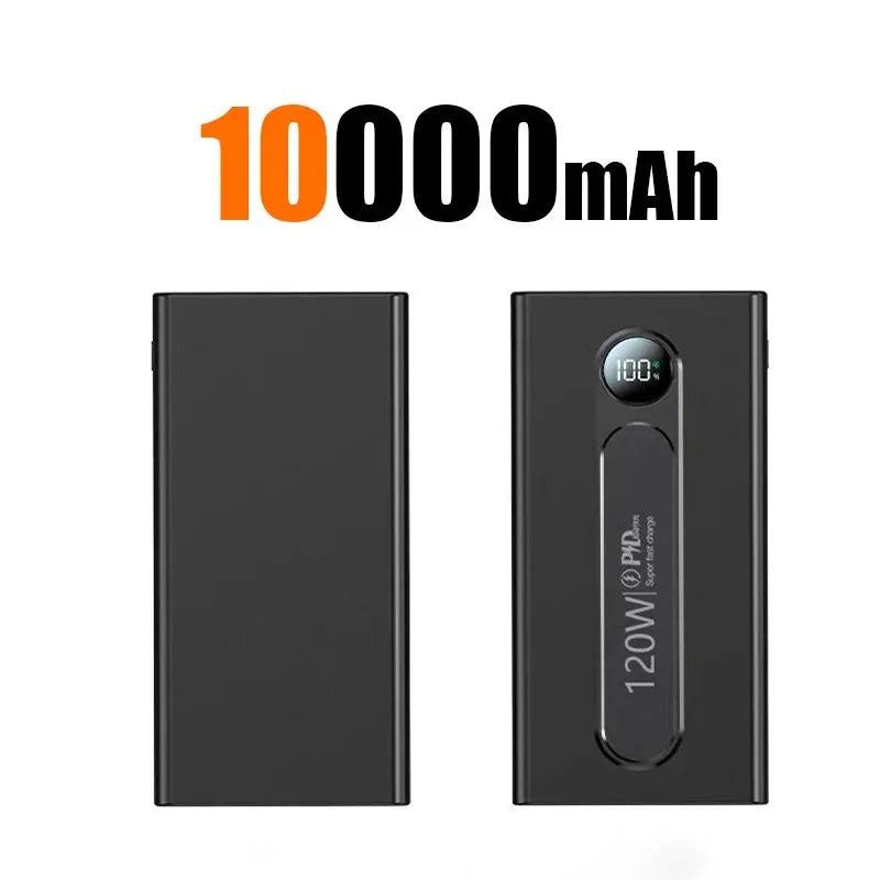 120W 80000mAh large capacity portable super fast power bank LED digital display  charging mobile for Iphone Xiaomi Samsung