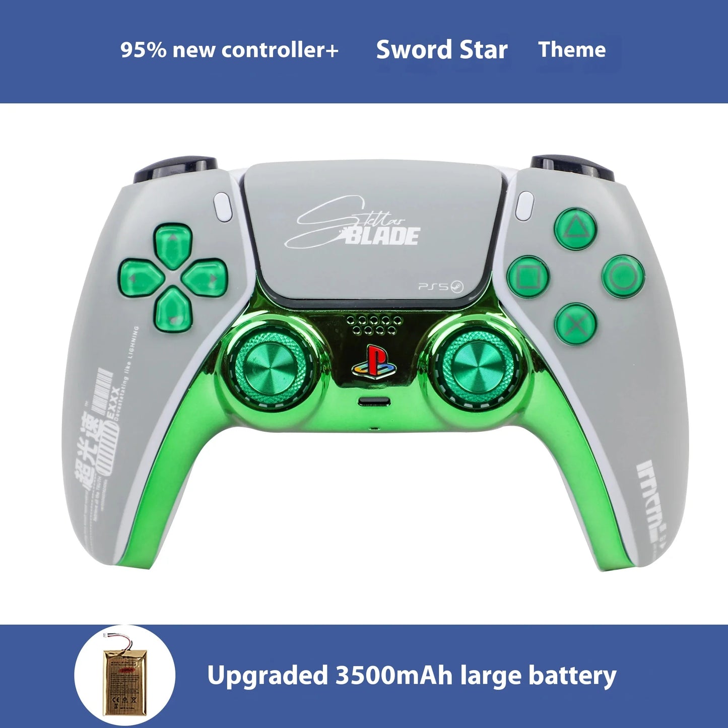 Stellar Blade TMR Wireless PS5 Controller – Hall Joystick Custom Esports Gamepad (Refurbished)