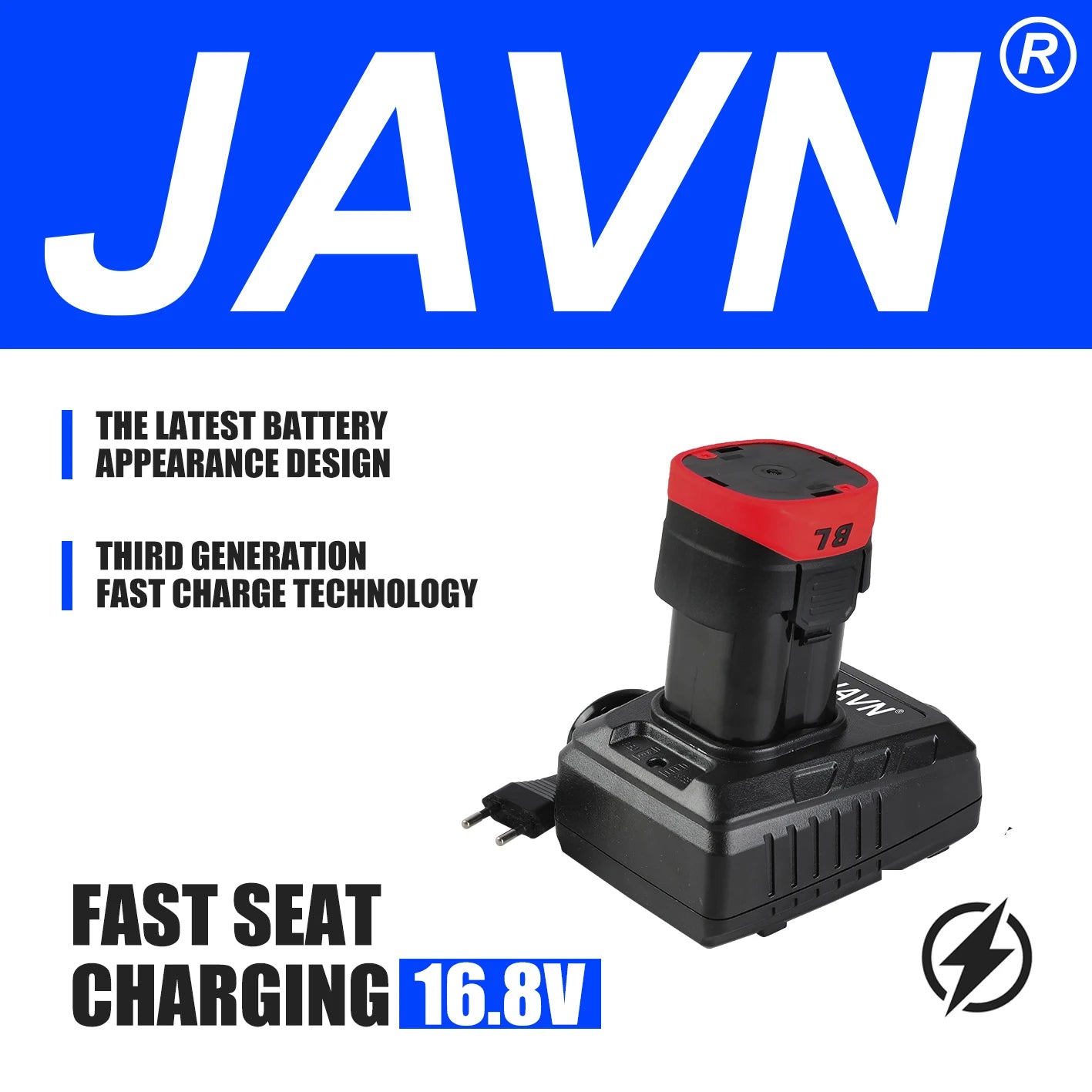 JAVN 16V Electric Drill Screwdriver 160N.m impact Driver cordless drill Household Multifunction Hit Power Tools