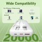 20000mAh Portable Fast   Charger 22.5W 5 outputs 2 inputs compatible with iPhone 16/15 Pro/Pro Max Samsung