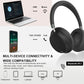 APP T-fun NC45 Bluetooth Active Noise Cancelling Headphones, Comfortable Wireless Over Ear with Mic, Hi-Res Audio,