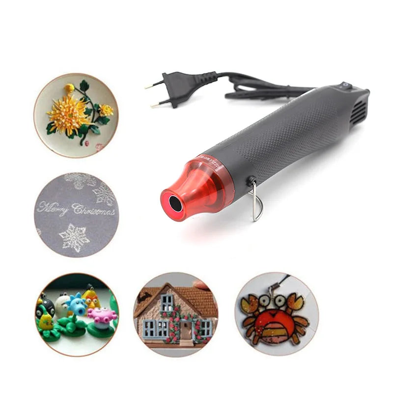 DIY Heat Gun 200℃ 300W Electric Shrink Wrap Heater Tool