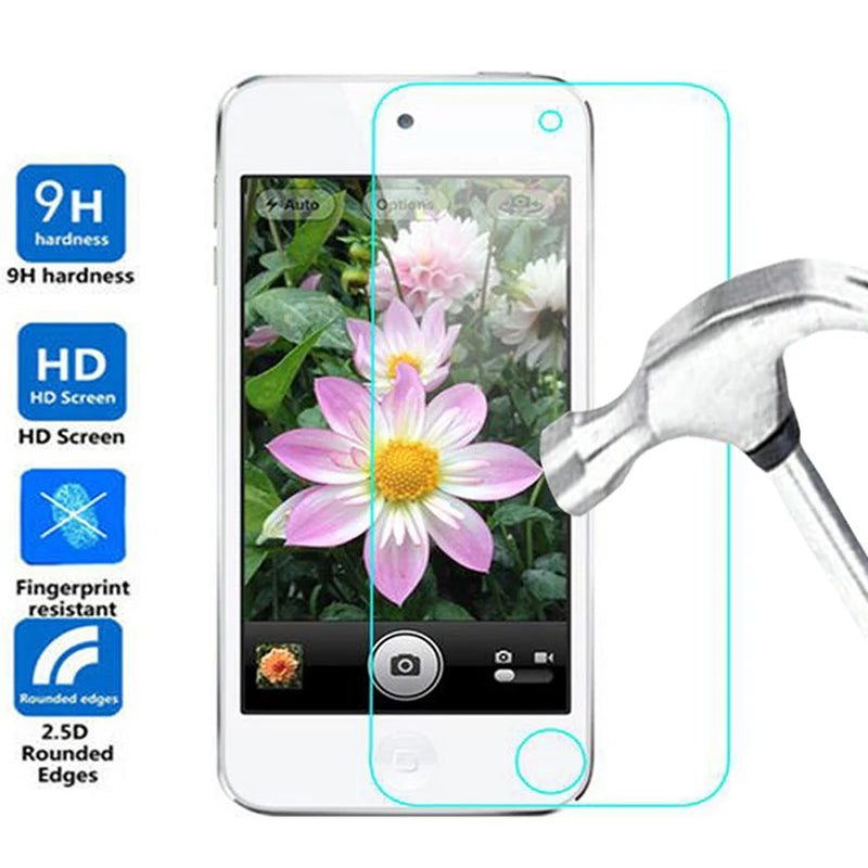 2.5D Tempered Glass For Apple iPod Touch 5 6 7 9H High Quality Protective Film Screen Protector For Apple iPod Touch 5 6 7