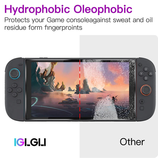 9H Tempered Glass for Nintendo Switch 2 Screen Protector, HD Clear Anti-Scratch Protective Film Switch2 Console Accessories