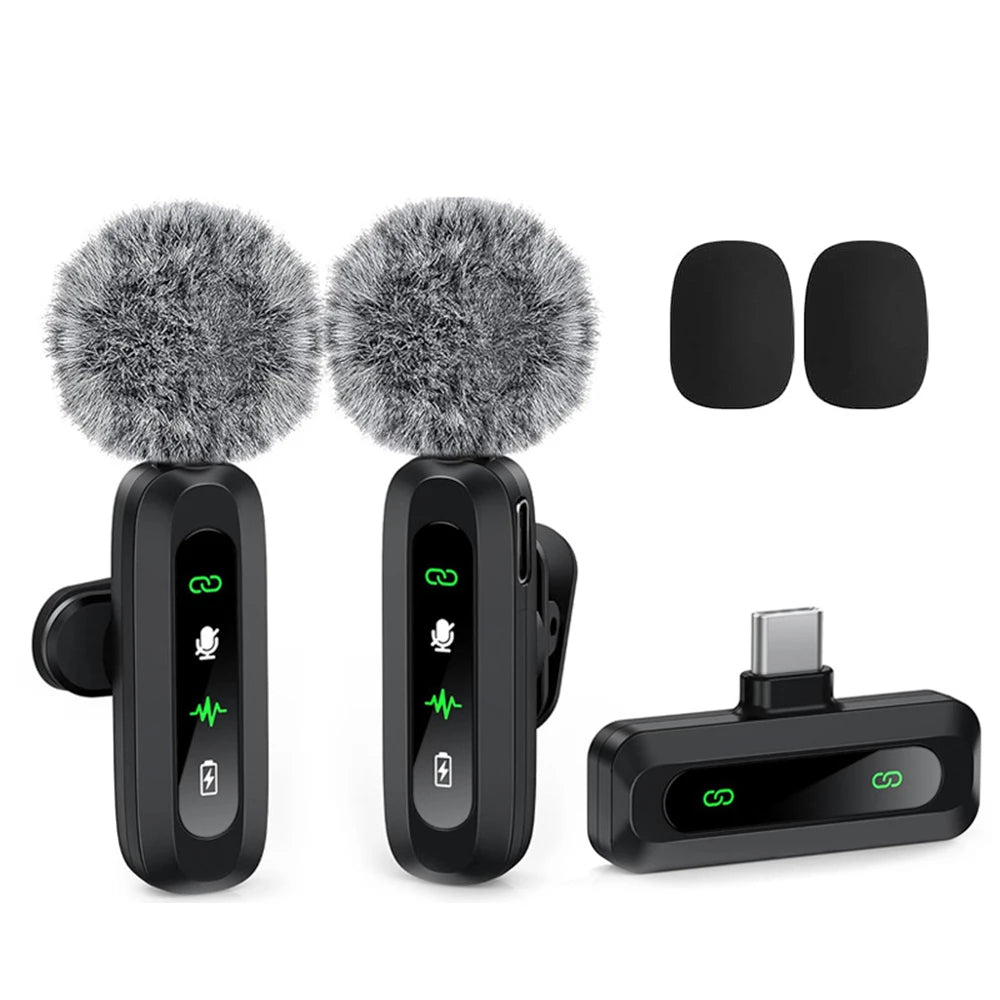 Wireless Lavalier Microphone – Mini Clip Mic for iPhone, Android, Laptop & Vlogging
