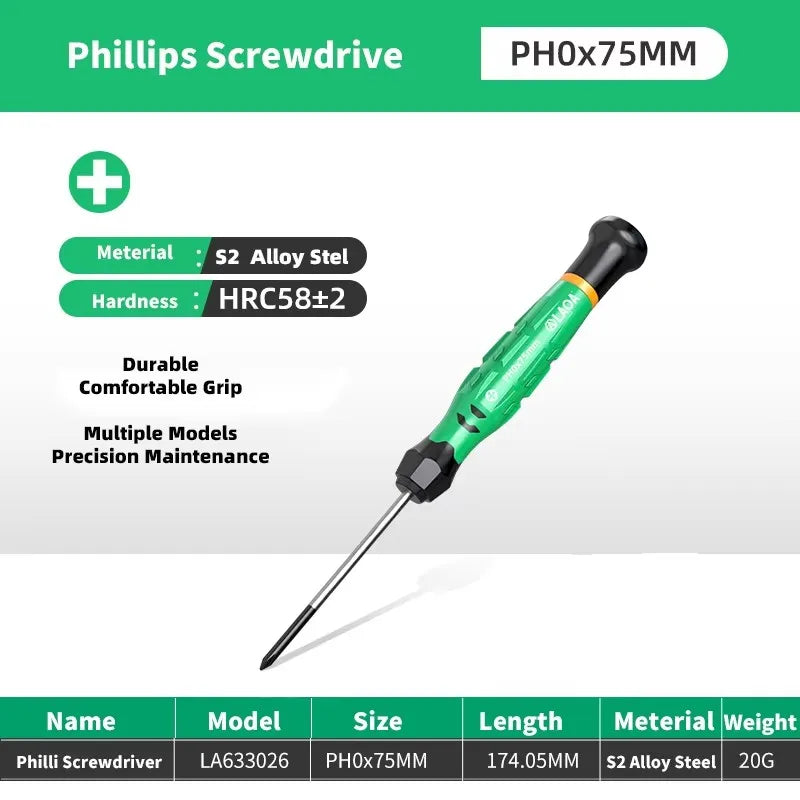LAOA 1pcs precision screwdriver SL1.0-4.0  phillips mini  phillips plum blossom T5-T20