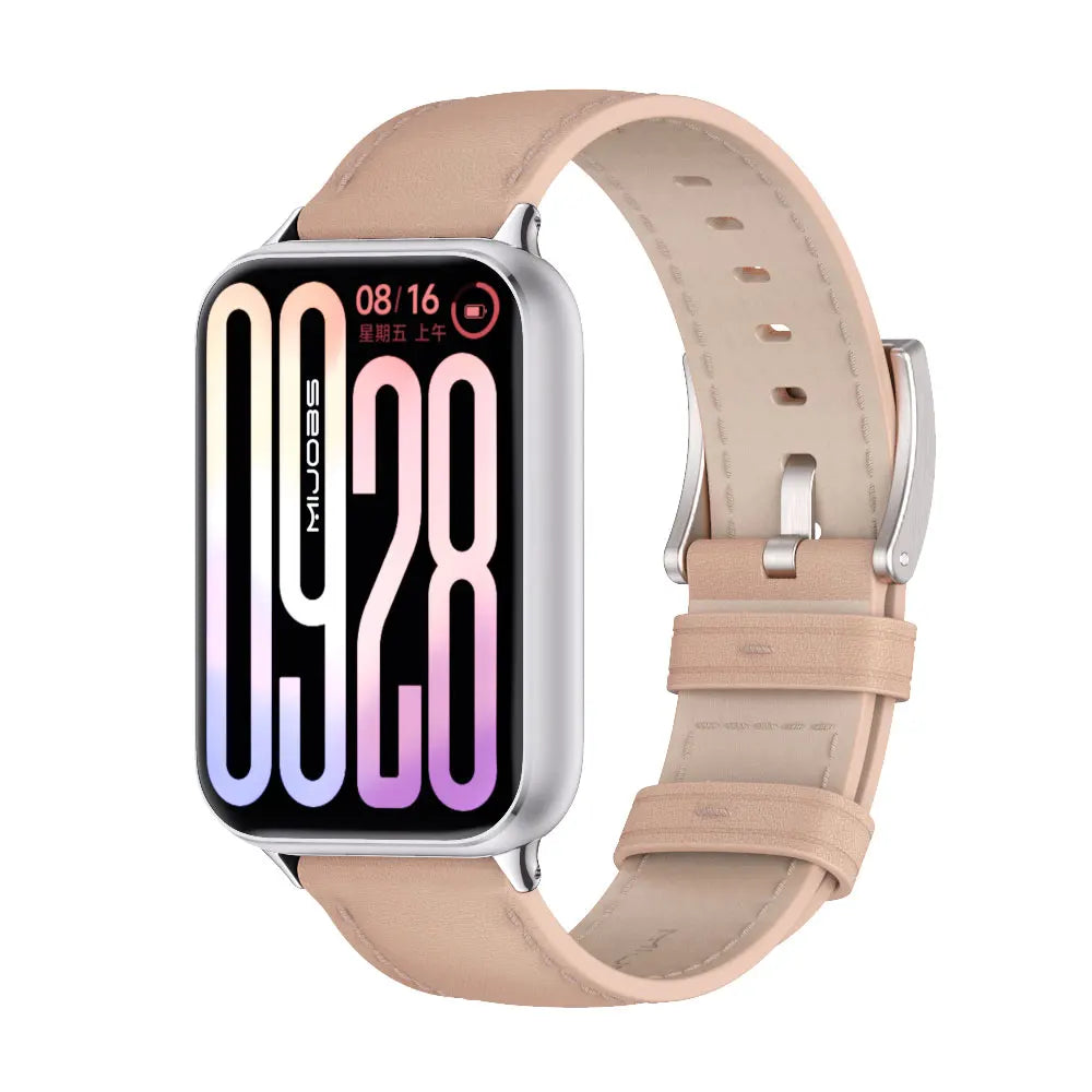 Mi Band 9 Pro Strap For Xiaomi Smart Band 9 Pro Leather Wristband For Mi Band 8 Pro Watchband For Redmi Watch 5 4 Accessories