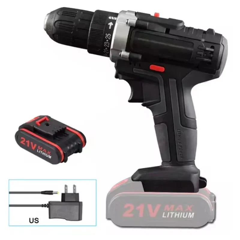 21V Cordless Impact Drill – High Power DIY Tool