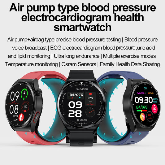 Smart Watch 2025 New For huawei Airbag air Pump ECG Blood Pressure watch Uric Acid  Lipids health mens waterproof
