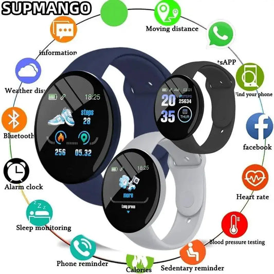 Real Stepcount Smart Watch Multi Function Step Connected For Men And Women Suitable For And Android