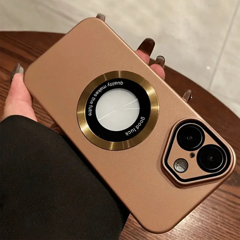 Luxury Frosted Solid Color Case For iPhone 17 16 Pro Max 17 Air 11 12 13 14 15 Plus For Magsafe Magnetic Camera Protection Cover