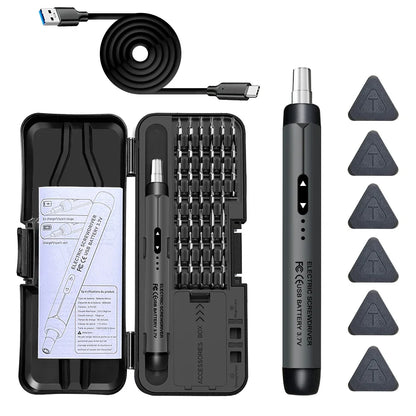 Rechargeable Electric Precision Screwdriver Set – Wireless Mini Power Tool Kit for Mobile & PC Repair
