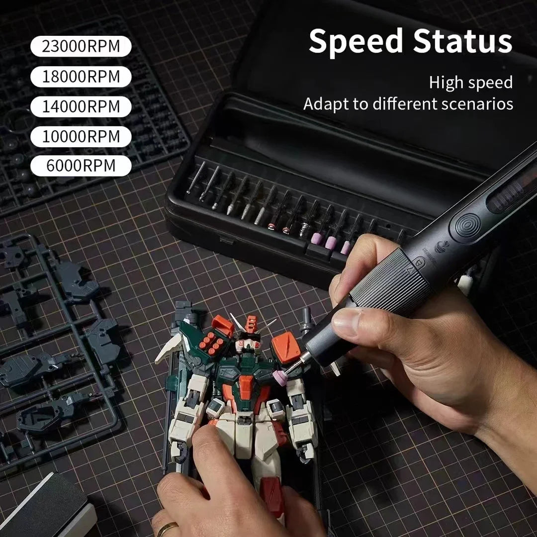 CreationSpace 8V Cordless Rotary Tool – 5-Speed Engraving Machine (5000–23000 RPM) for Carving, Sanding & Polishing