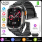 LIGE New GPS Tracking Smart Watch  LED Flashlight 1.96inch HD Screen Compass BT Call Waterproof Sport  For Android iOS