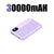 OnePlus Mini Power Bank 30000mAh Large Capacity Fast With Built-in 3 Cables Battery For IPhone Samsung Huawei