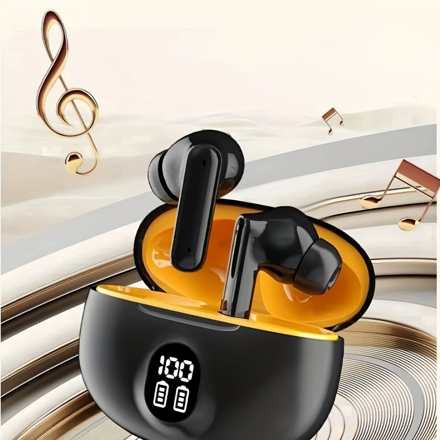 S510 TWS Wireless Headphones LED Power Earphones Digital Display Headset Stereo Sound Bluetooth-compatible 5.3 for iphone