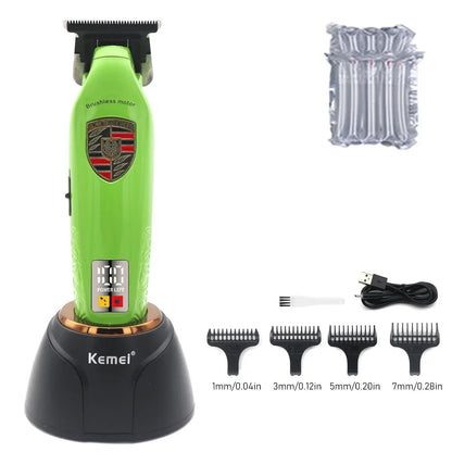 Kemei 2236 Professional Hair Clipper – Brushless Motor, Cordless Rechargeable Trimmer