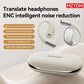 3-in-1 AI Translation Earbuds Q39 Wireless Bluetooth 5.4 LED Display Noise Canceling Ear Clip Sport