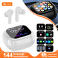 Translation Headphones with Screen Touch in Ear True Wireless Bluetooth 5.4 Music Haedset HiFi Audio  ANC ENC Noise Cancelling