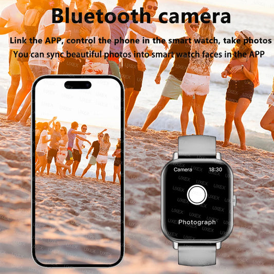 2025 Smart Watch Men Women 1.73” Inch Sports Fitness Watch Wireless Call Custom Photo Android Phone Digital Multidial Smartwatch