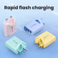 UK Standard 3 Ports USB Travel Charger Macaron Color Mobile Plug Universal Wall Style