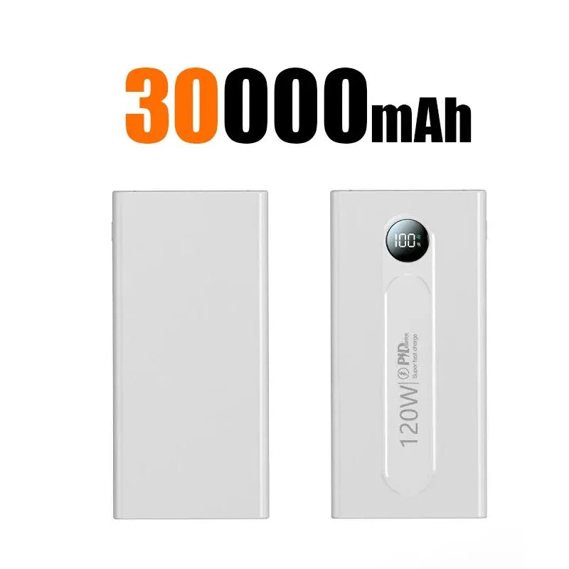 120W 80000mAh large capacity portable power bank LED digital display super fast charging mobile power for Iphone Xiaomi Samsung