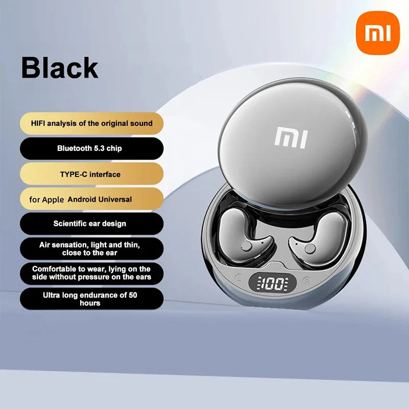 Xiaomi Y36 Sleep Mini Invisible Earphones with Mic Sports Stereo Bluetooth 5.3 Ipx5 Waterproof