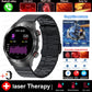 2025 New Non-Invasive Laser Treatment Three High Smart Watch Sapphire screen Blood fat Uric Acid ECG Health Diagnosis