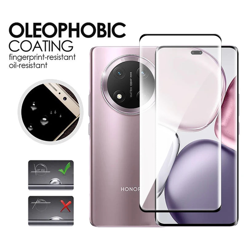 For Honor Magic7 Lite 5G Glass 3D Curved Full Cover Screen Protector Honor Magic 5 6 7 Lite Tempered Glass For Magic7 Lite Film