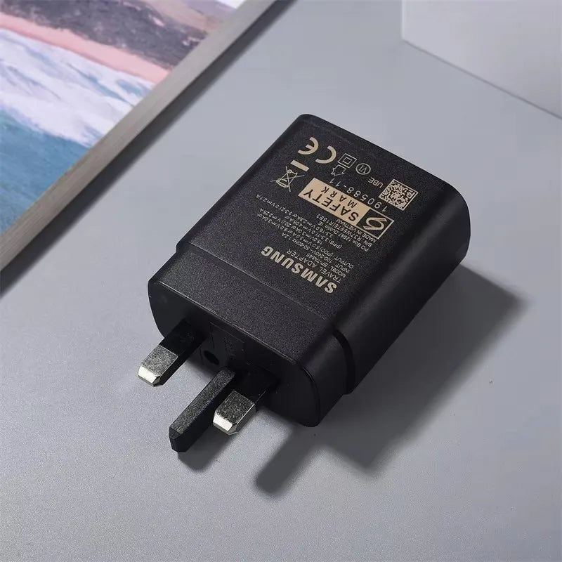 SAMSUNG 45W PD Super Fast Charger EU/US/UK Plug For Galaxy S24 S23 Note20 Ultra 10 Plus A55 A53 A54 F56 F55 A36 & 5A USB C Cable