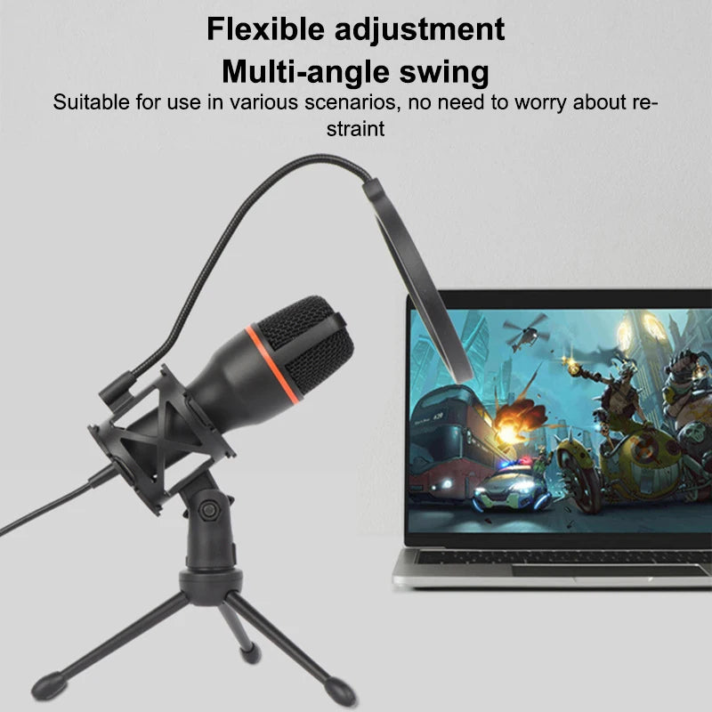 RGB USB Condenser Microphone – Pro Mic for Gaming, Streaming & Podcasting