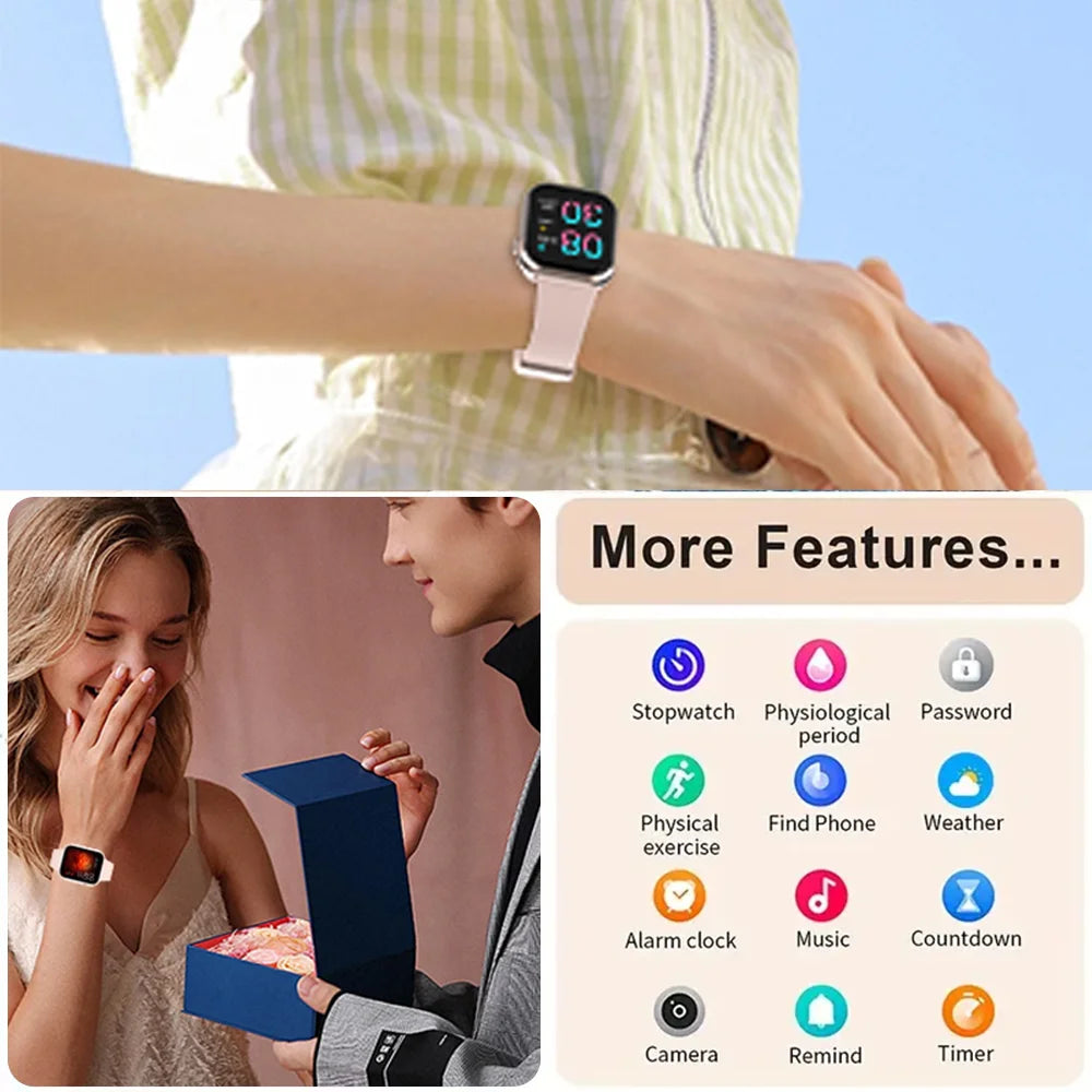 SENBONO Life3 Women Smart Watch Bluetooth Dials Call Health Monitor Watch Sport Waterproof Women for IOS Android