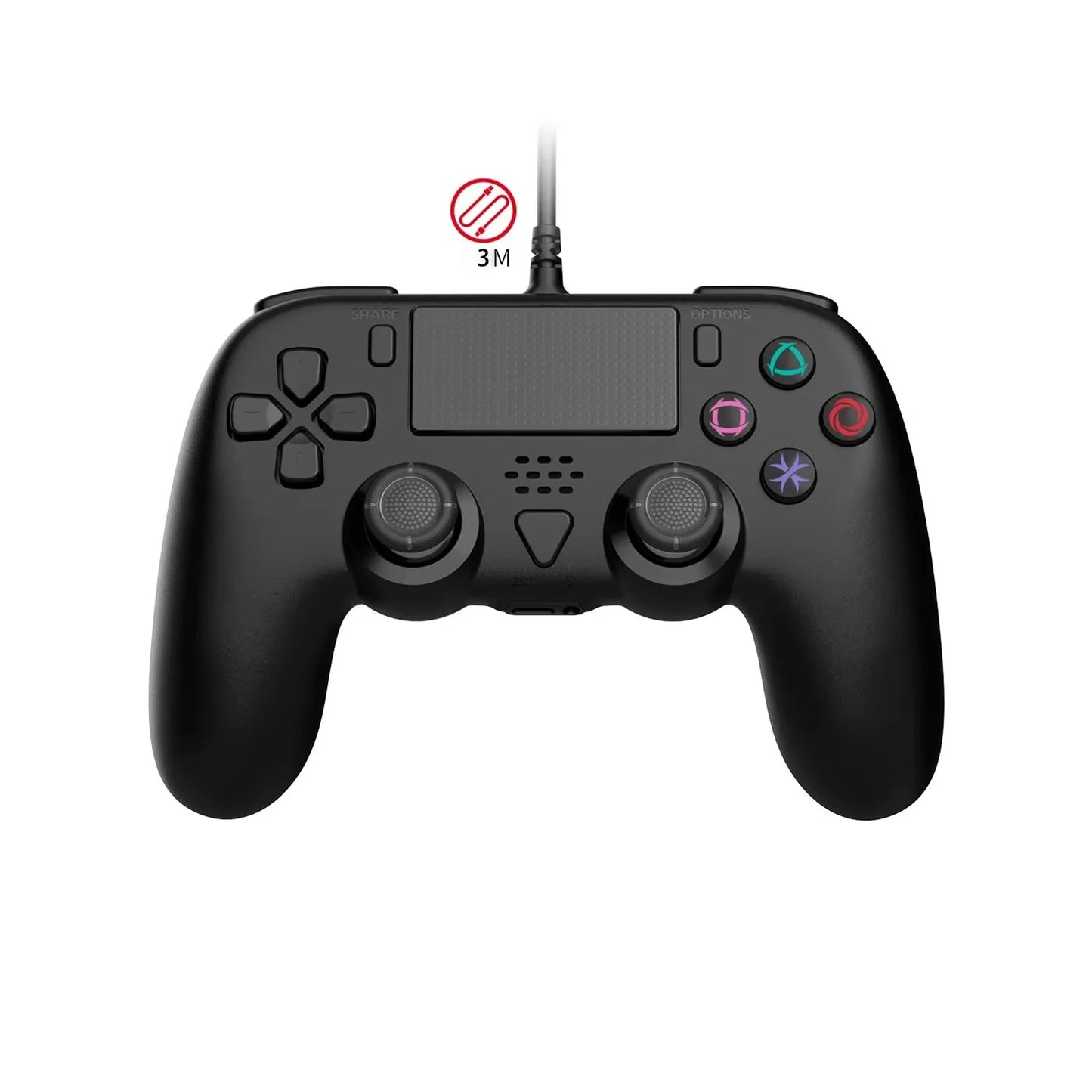 DOBE 3M Wired Gamepad for PS5/PS5 Slim – Programmable Buttons & Dual Motor Vibration