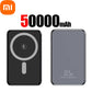 Xiaomi Magnetic 50000mAh Large Capacity Power Bank Magsafe 120W Wireless Fast Charger for iPhone Samsung Xiaomi