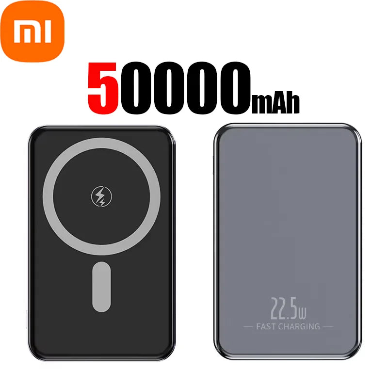 Xiaomi Magnetic 50000mAh Large Capacity Power Bank Magsafe 120W Wireless Fast Charger for iPhone Samsung Xiaomi