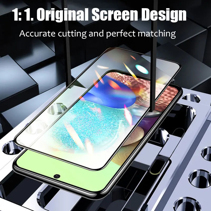 3Pcs Full Tempered Glass For Samsung Galaxy A05 A15 A25 A35 A55 S20FE A03 A13 A53 A72 A71 A51 A54 A14 A34 Screen Protector Glass