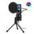 RGB Gaming Condenser Microphone – Desktop USB Mic for PC, Streaming & Recording